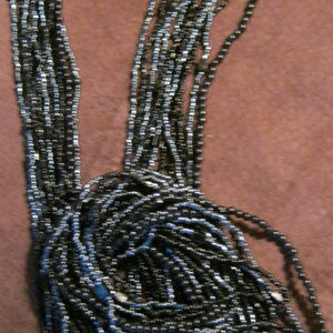 CLEARANCE Glass Beaded Scarf Necklace Decolletage